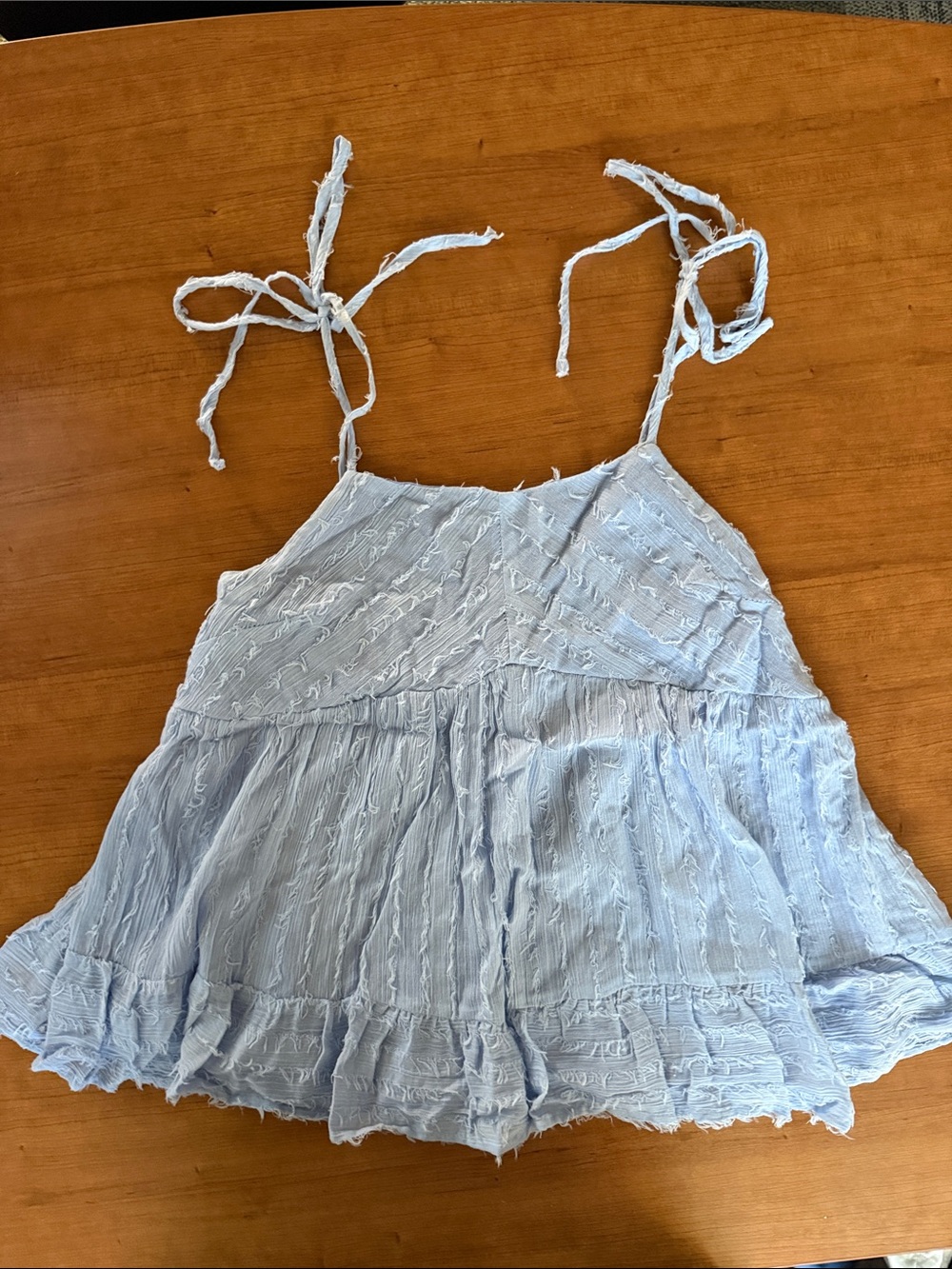 &merci tie strap shirt